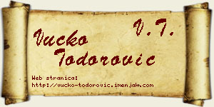 Vučko Todorović vizit kartica